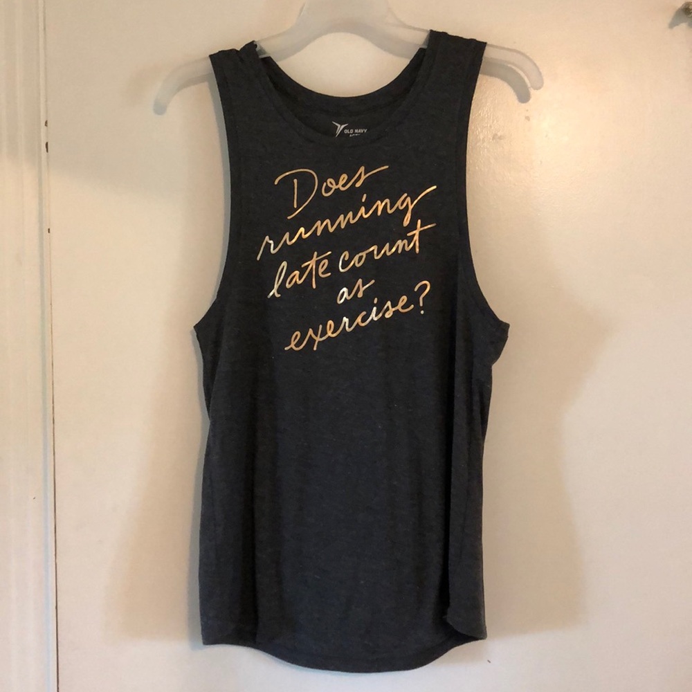 Athletic graphic tank top